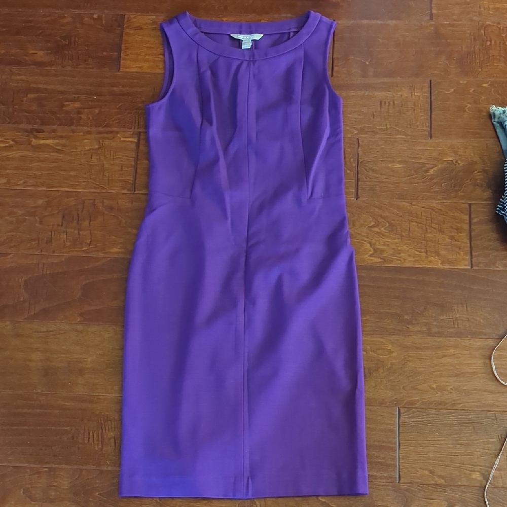 Banana Republic Purple Sheath Midi Dress